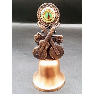 Nashville Hand Bell Vintage Metal Music City USA Travel Souvenir 3.75 Inches